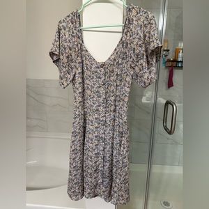 Sienna Sky floral dress with flutter sleeves